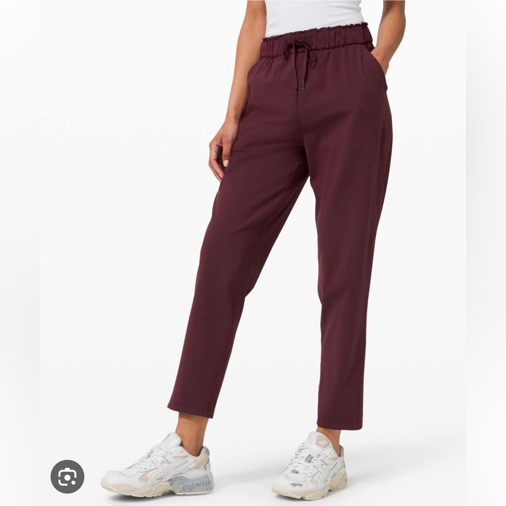 Lululemon Keep It Moving Pant Burgundy Red Size 4